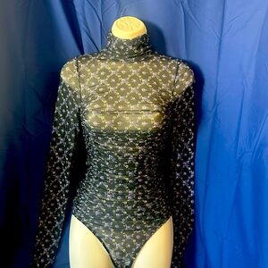 Adorable floral mesh bodysuit by Free People